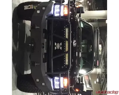 Hammerhead Armor F-250-F-550 Front Winch Bumper Full Brushguard For 11-16 Ford F-250-F-550 Black Steel X-Series - 600-56-0056