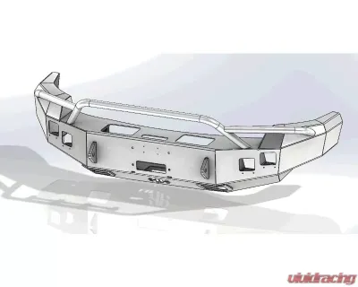 Hammerhead Armor Silverado Front Winch Bumper Pre Runner For 07-10 Silverado 2500-3500 Black Steel - 600-56-0058