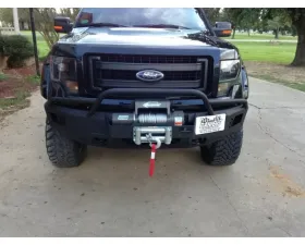 Hammerhead Armor F-150 Front Winch Bumper Eco-Boost Pre Runner For 11-14 Ford F-150 Black Steel