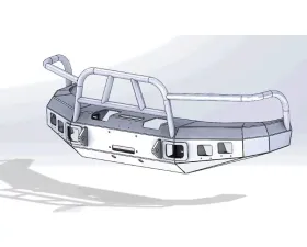 Hammerhead Armor RAM Front Winch Bumper Full Brushguard X-Series For 94-02 RAM 1500-3500