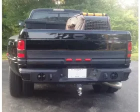 Hammerhead Armor RAM Rear Bumper For 94-02 RAM 1500-3500 Black Steel