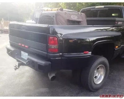 Hammerhead Armor RAM Rear Bumper For 94-02 RAM 1500-3500 Black Steel - 600-56-0075