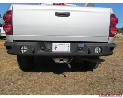 Hammerhead Armor RAM Rear Bumper For 03-09 RAM 1500-3500 Black Steel - 600-56-0080