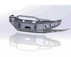 Hammerhead Armor Titan Front Winch Bumper Pre Runner For 04-15 Nissan Titan Black Steel