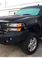 Hammerhead Armor Sierra Front Winch Bumper Full Brushguard For 11-14 Sierra 2500-3500 Black Steel X-Series                                     - 600-56-0105 - Image 2