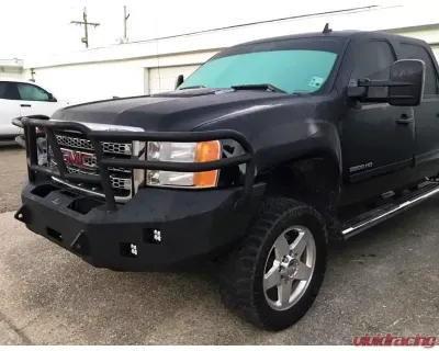 Hammerhead Armor Sierra Front Winch Bumper Full Brushguard For 11-14 Sierra 2500-3500 Black Steel X-Series - 600-56-0105