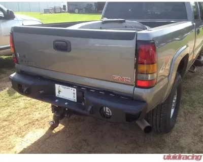 Hammerhead Armor Silverado/Sierra Rear Bumper For 01-07 Silverado/Sierra 2500/3500 Black Steel - 600-56-0106