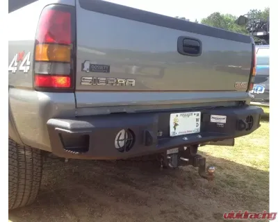Hammerhead Armor Silverado/Sierra Rear Bumper For 01-07 Silverado/Sierra 2500/3500 Black Steel - 600-56-0106
