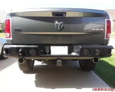 Hammerhead Armor RAM Rear Bumper With Dual Exhaust And Sensors 09-18 - 600-56-0107