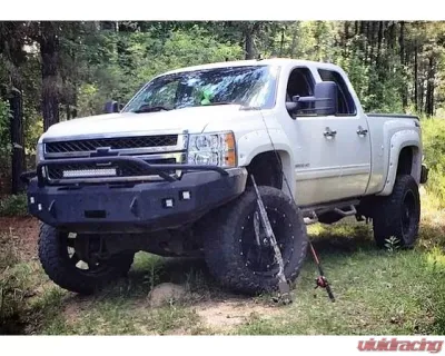 Hammerhead Armor Silverado/Sierra Front Winch Bumper Pre Runner For 11-14 Silverado/Sierra 2500-3500 Black Steel - 600-56-0109