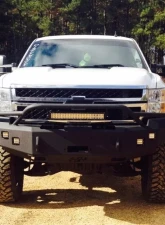 Hammerhead Armor Silverado/Sierra Front Winch Bumper Pre Runner For 11-14 Silverado/Sierra 2500-3500 Black Steel                                     - 600-56-0109 - Image 3