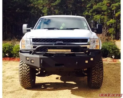 Hammerhead Armor Silverado/Sierra Front Winch Bumper Pre Runner For 11-14 Silverado/Sierra 2500-3500 Black Steel - 600-56-0109