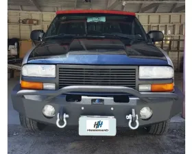 Hammerhead Armor S10 ZR2 Front Winch Bumper Pre Runner For 94-03 Chevy S10 ZR2 Black Steel