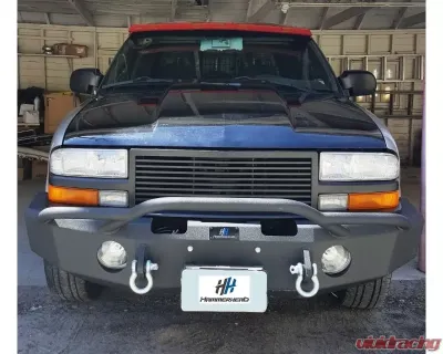 Hammerhead Armor S10 ZR2 Front Winch Bumper Pre Runner For 94-03 Chevy S10 ZR2 Black Steel - 600-56-0111