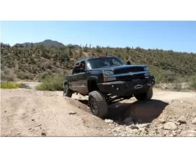Hammerhead Armor Silverado Front Winch Bumper No Brushguard For 03-06 Silverado 2500-3500 HD Black Steel