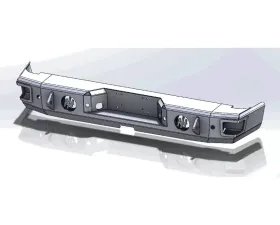 Hammerhead Armor Tundra Rear Bumper With Sensors 07-13 Tundra Black Steel