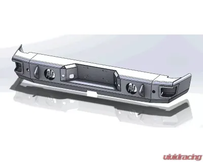 Hammerhead Armor Tundra Rear Bumper With Sensors 07-13 Tundra Black Steel - 600-56-0114
