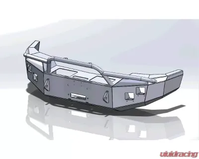 Hammerhead Armor Sierra Front Winch Bumper For 03-06 Sierra 2500-3500 HD Pre Runner Black Steel - 600-56-0115
