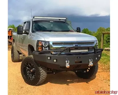 Hammerhead Armor Silverado Front Winch Bumper Pre Runner For 07-13 Silverado 1500 Black Steel - 600-56-0121