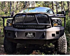 Hammerhead Armor RAM 2500-F-5500 Front Winch Bumper X-Series Full Brushguard For 06-09 Dodge RAM 2500-F-5500 Black Steel