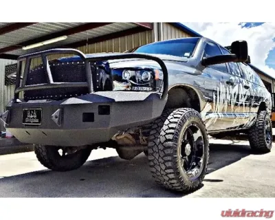 Hammerhead Armor RAM 2500-F-5500 Front Winch Bumper X-Series Full Brushguard For 06-09 Dodge RAM 2500-F-5500 Black Steel - 600-56-0123