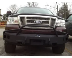 Hammerhead Armor F-150 Front Winch Bumper Pre Runner For 04-08 Ford F-150 Black Steel