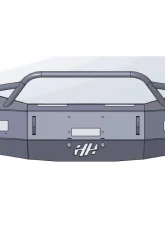 Hammerhead Armor RAM 2500-F-5500 Front Winch Bumper Pre Runner For 06-09 Dodge RAM 2500-F-5500 Black Steel                                     - 600-56-0125 - Image 3