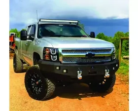 Hammerhead Armor Silverado Front Winch Bumper No Brushguard For 07-13 Silverado 1500 Black Steel