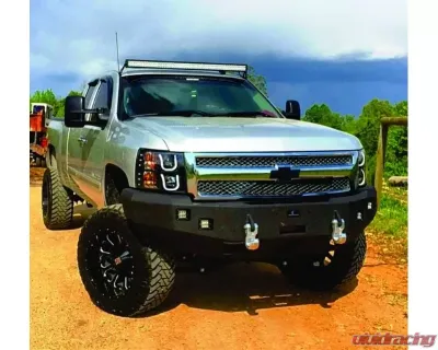 Hammerhead Armor Silverado Front Winch Bumper No Brushguard For 07-13 Silverado 1500 Black Steel - 600-56-0134