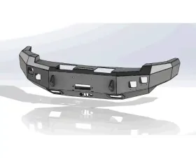 Hammerhead Armor Silverado/Sierra Front Winch Bumper No Brushguard For 11-14 Silverado/Sierra 2500-3500 Black Steel