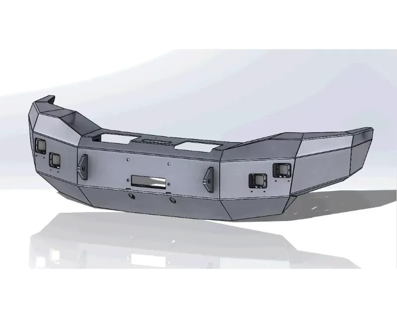 Hammerhead Armor RAM 2500-F-5500 Front Winch Bumper No Brushguard For 06-09 Dodge RAM 2500-F-5500 Black Steel - 600-56-0146