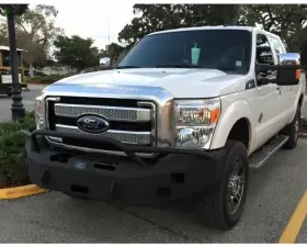 Hammerhead Armor F-250-F-550 Front Winch Bumper Pre Runner For 11-16 Ford F-250-F-550 Black Steel