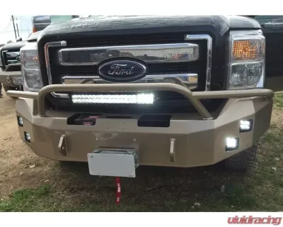 Hammerhead Armor F-250-F-550 Front Winch Bumper Pre Runner For 11-16 Ford F-250-F-550 Black Steel - 600-56-0158
