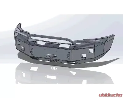 Hammerhead Armor Sierra Front Winch Bumper Pre Runner For 11-14 Sierra 2500-3500 Black Steel - 600-56-0164