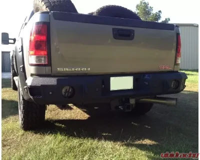 Hammerhead Armor Silverado/Sierra Rear Bumper With Sensors For 11-14 Silverado/Sierra 2500-3500 Black Steel - 600-56-0178