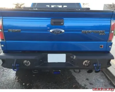 Hammerhead Armor F-150 Raptor Rear Bumper With Sensors Eco-Boost For 06-14 F-150 Raptor Black Steel - 600-56-0180