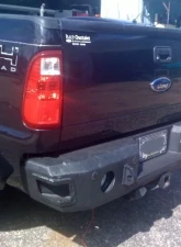 Hammerhead Armor F-250-450 Rear Bumper With Sensors For 99-16 Ford F-250-450 Black Steel                                     - 600-56-0182 - Image 2