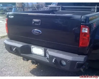 Hammerhead Armor F-250-450 Rear Bumper With Sensors For 99-16 Ford F-250-450 Black Steel - 600-56-0182