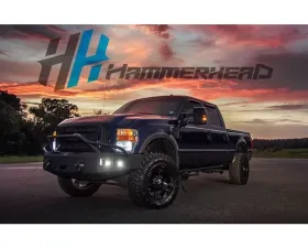 Hammerhead Armor F-250-F-550 Front Winch Bumper Pre Runner For 08-10 Ford F-250-F-550 Black Steel