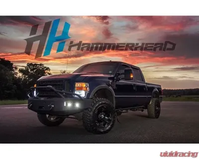 Hammerhead Armor F-250-F-550 Front Winch Bumper Pre Runner For 08-10 Ford F-250-F-550 Black Steel - 600-56-0191