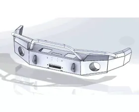 Hammerhead Armor Sierra 1500/Yukon Front Winch Bumper Pre Runner For 99-02 Sierra 1500 00-06 Yukon Black Steel
