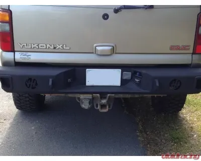 Hammerhead Armor Chevy/GM Rear Bumper For 00-06 Silverado/Sierra Tahoe/Suburban/Yukon Black Steel - 600-56-0202