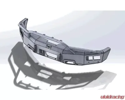 Hammerhead Armor F-150 Front Winch Bumper Eco-Boost No Winch Tray Pre Runner For 11-14 Ford F-150 Black Steel - 600-56-0204
