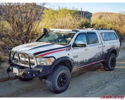 Hammerhead Armor RAM Front Winch Bumper Full Brushguard For 13-18 RAM 1500 Black Steel X-Series - 600-56-0205