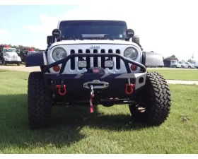 Hammerhead Armor Jeep JK Front Winch Bumper Stubby Pre Runner For 07-18 Wrangler JK