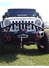 Hammerhead Armor Jeep JK Front Winch Bumper Stubby Pre Runner For 07-18 Wrangler JK                                     - 600-56-0206 - Image 4