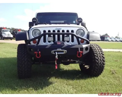 Hammerhead Armor Jeep JK Front Winch Bumper Stubby Pre Runner For 07-18 Wrangler JK - 600-56-0206