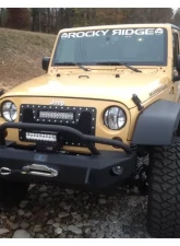 Hammerhead Armor Jeep JK Front Winch Bumper Stubby Pre Runner For 07-18 Wrangler JK                                     - 600-56-0206 - Image 2