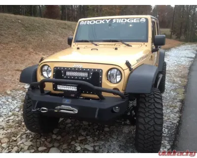 Hammerhead Armor Jeep JK Front Winch Bumper Stubby Pre Runner For 07-18 Wrangler JK - 600-56-0206