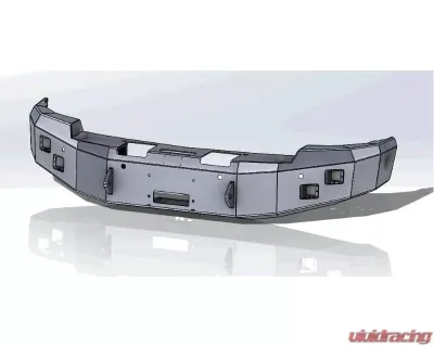 Hammerhead Armor Silverado Front Winch Bumper No Brushguard For 14-15 Silverado 1500 Black Steel - 600-56-0210